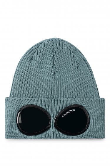 Cotton Goggle Beanie Blue