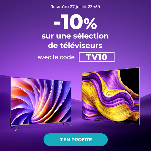Dernière démarque. Soldes & Bons Plans. Jusqu'à -50% + frais de port offerts. -10% supplémentaires avec le code SLD26X. J'en profite. 