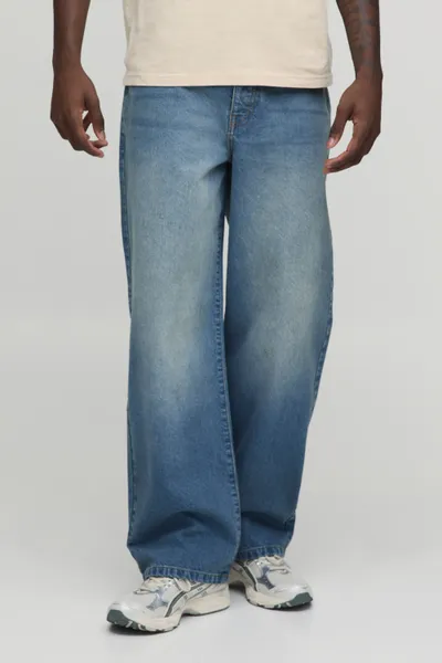 Essential Relaxed Fit Rigid Washed Jeans