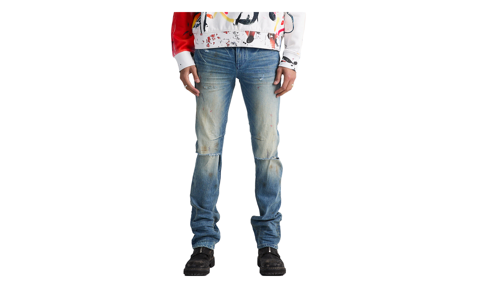 RTA OLIVIER STACKED JEANS 
