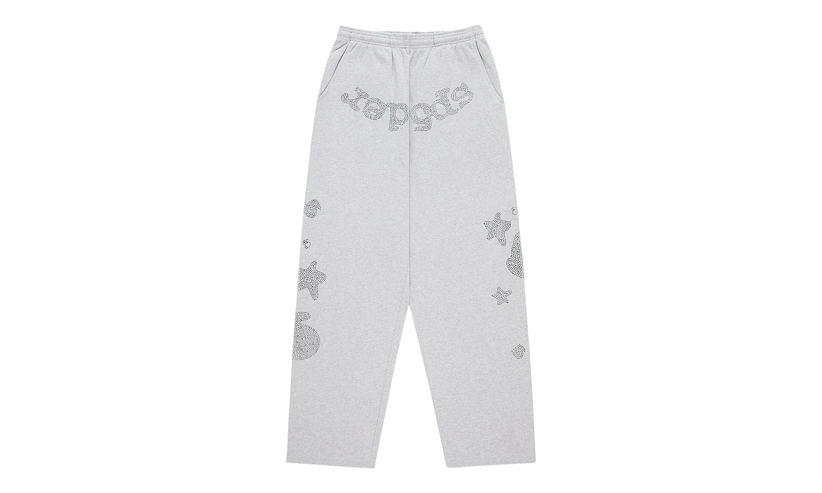 RHINESTONE BELUGA WIDE LEG SWEATPANTS 