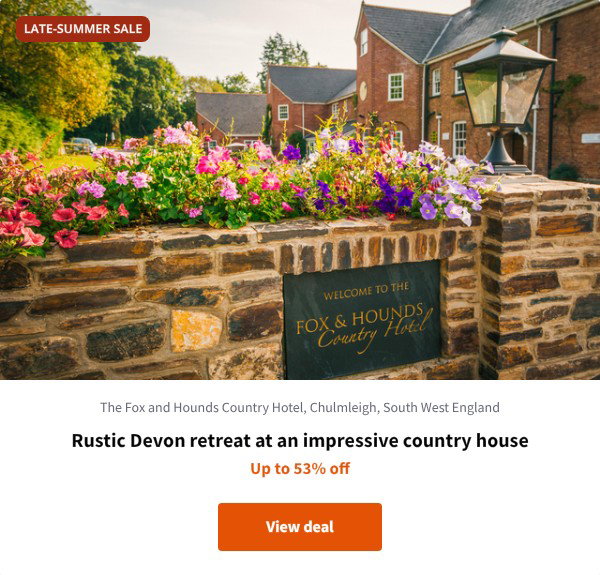 Rustic Devon retreat at an impressive country house