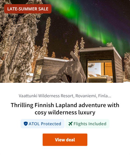 Thrilling Finnish Lapland adventure with cosy wilderness luxury