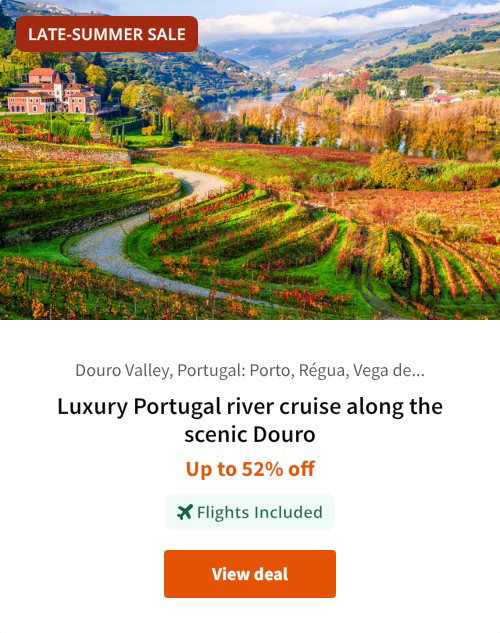 Luxury Portugal river cruise along the scenic Douro