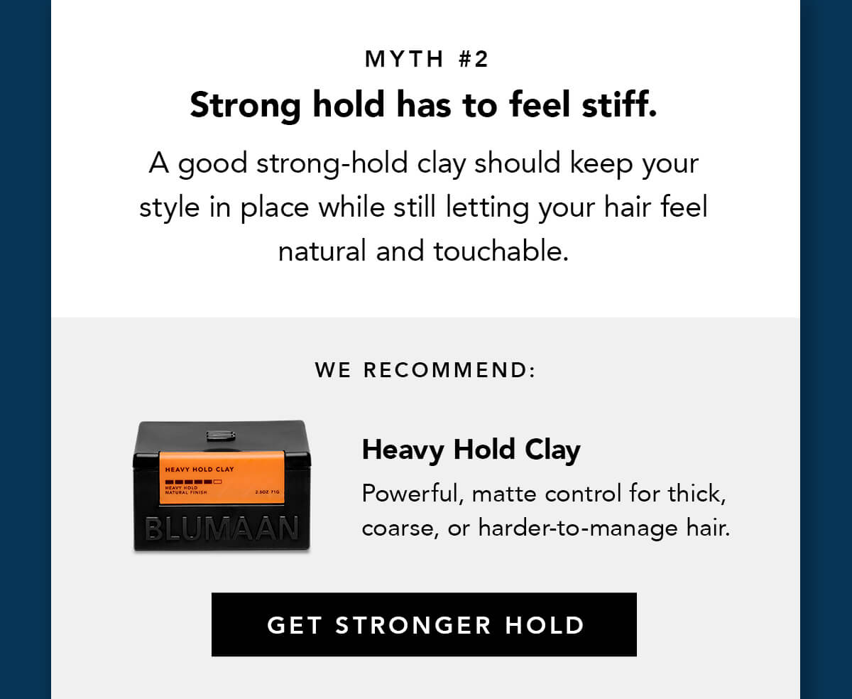 Myth 2 - Strong hold has to feel stiff.
