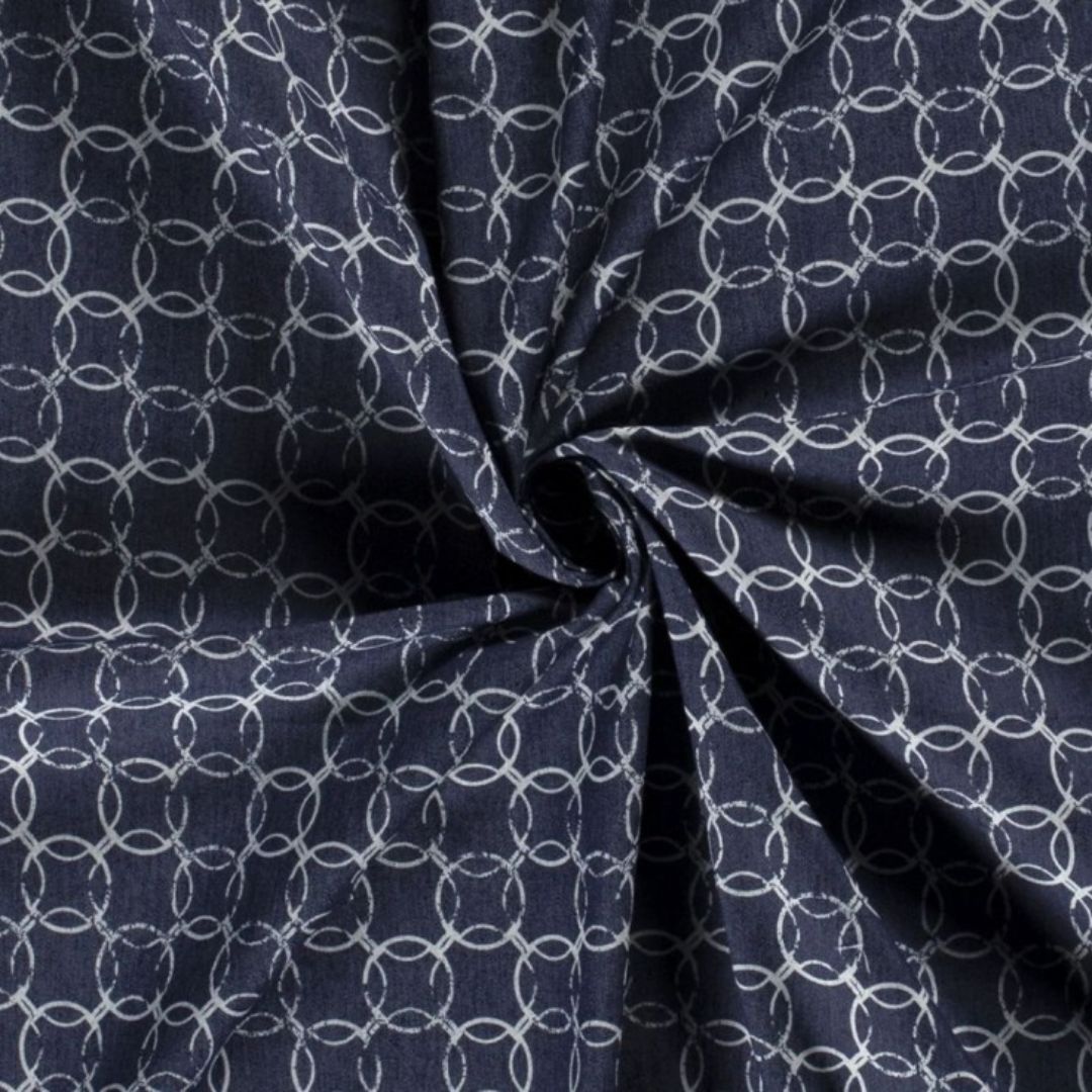 Stretch Woven Denim Fabric Indigo