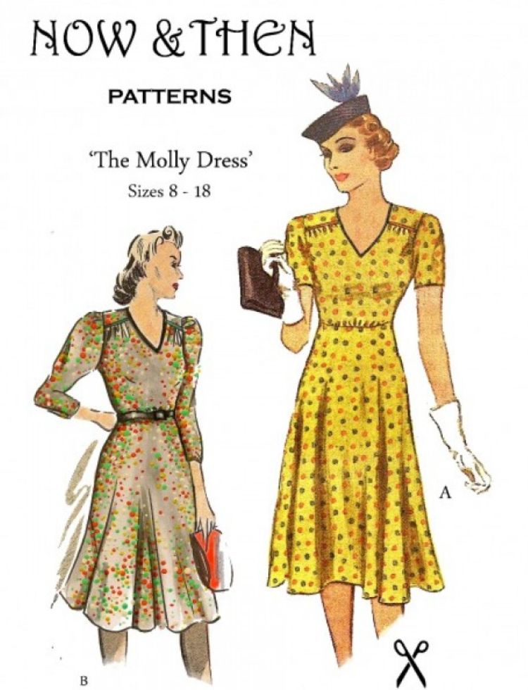 Now and Then Patterns Sewing Pattern The Molly Dress