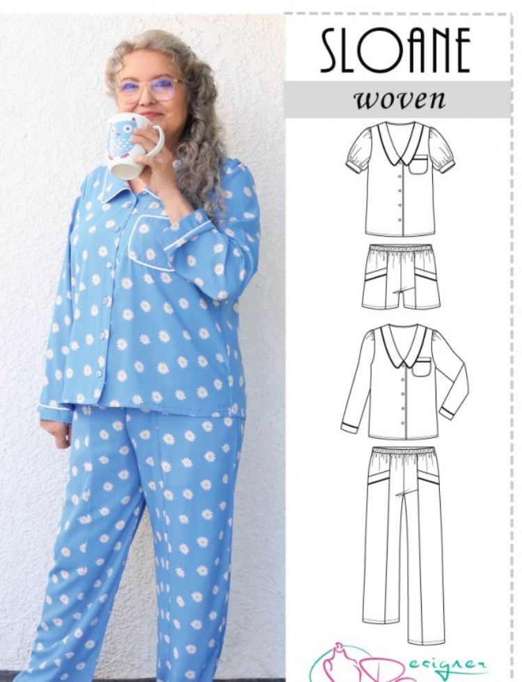 Designer Stitch Sewing Pattern Sloane Pyjamas (PDF)