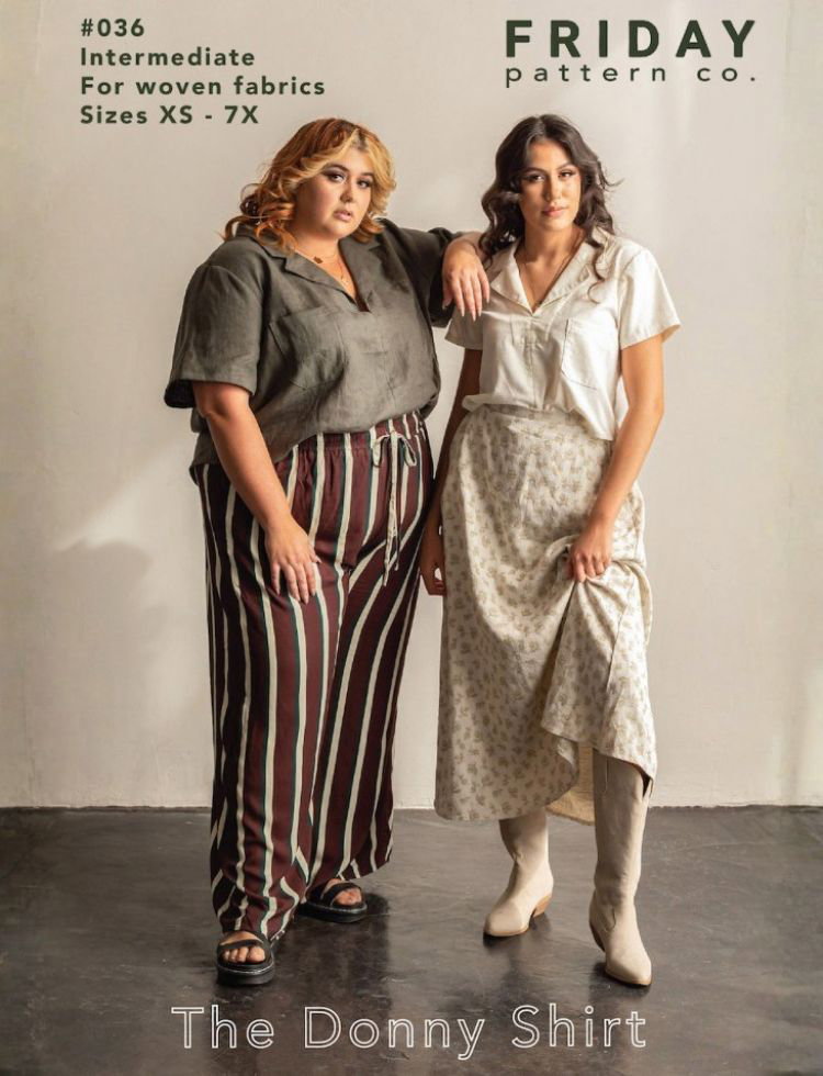 Friday Pattern Company Sewing Pattern Donny Shirt