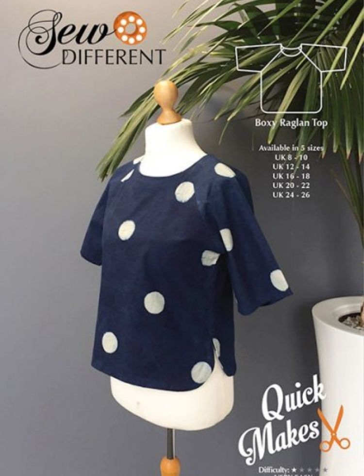 Sew Different Sewing Pattern Boxy Raglan Top