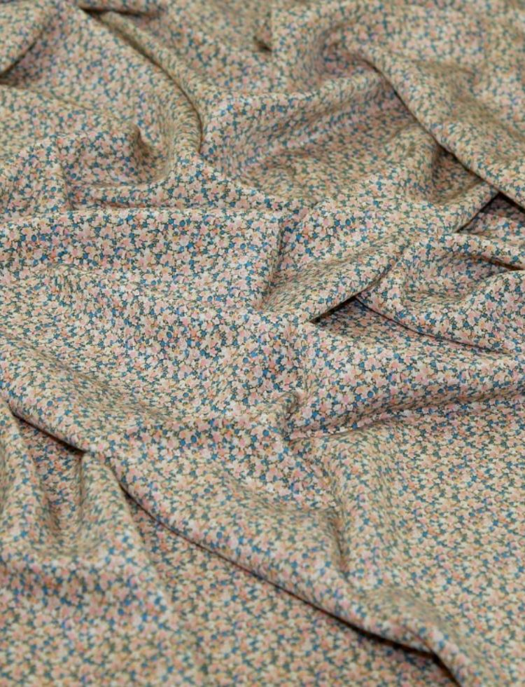 Liberty London Pepper Kensington Silk Crepe de Chine Fabric Blush