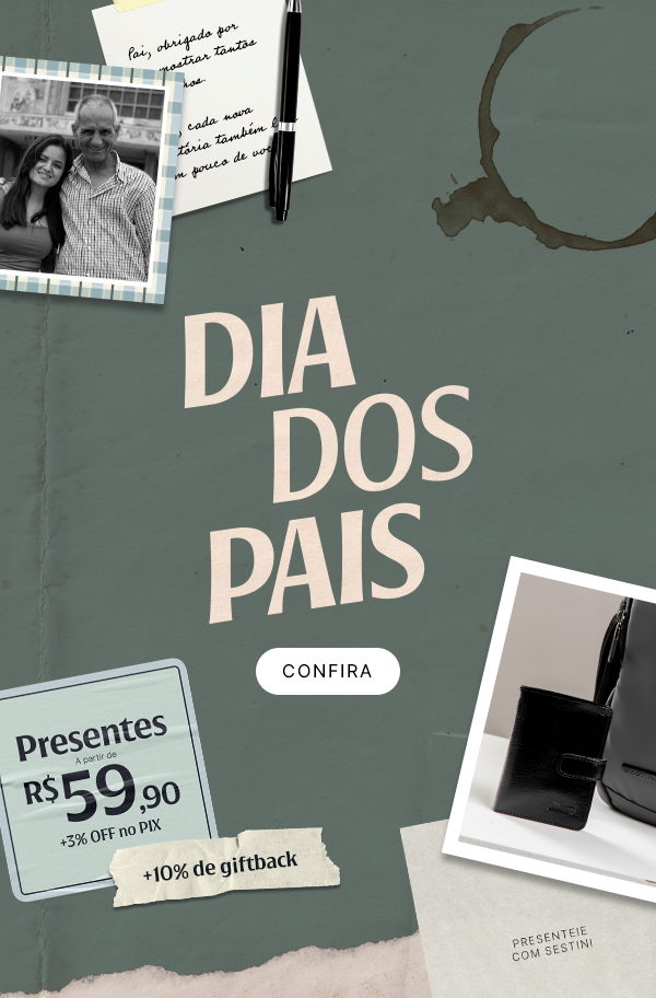 Dia dos Pais | Presentes a partir de R$59,90 +3% OFF no PIX