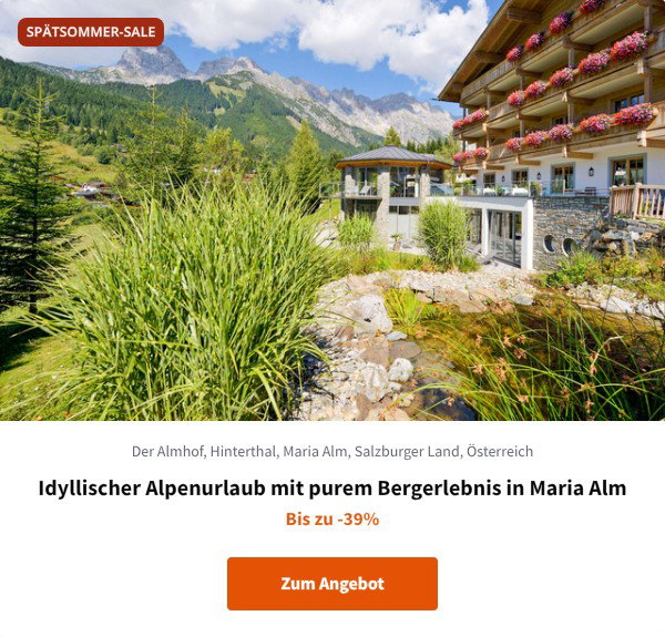 Idyllischer Alpenurlaub mit purem Bergerlebnis in Maria Alm