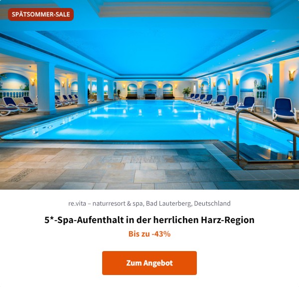 5*-Spa-Aufenthalt in der herrlichen Harz-Region