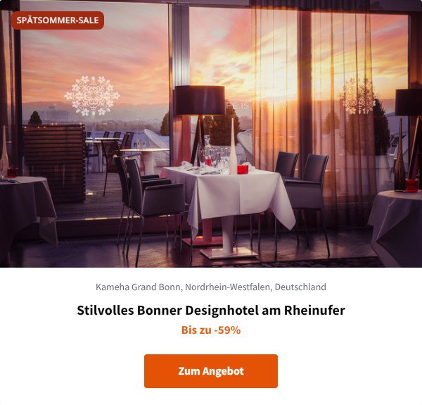 Stilvolles Bonner Designhotel am Rheinufer