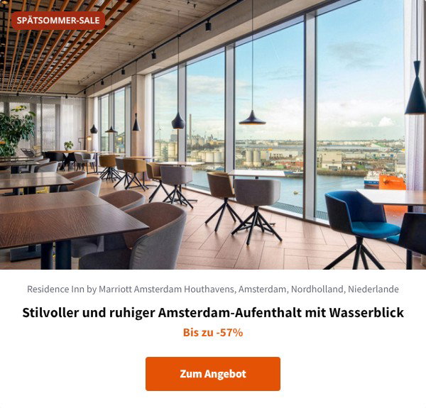 Stilvoller und ruhiger Amsterdam-Aufenthalt mit Wasserblick