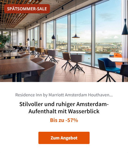 Stilvoller und ruhiger Amsterdam-Aufenthalt mit Wasserblick