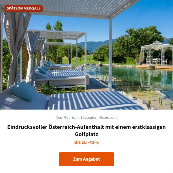 Eindrucksvoller Österreich-Aufenthalt mit einem erstklassigen Golfplatz