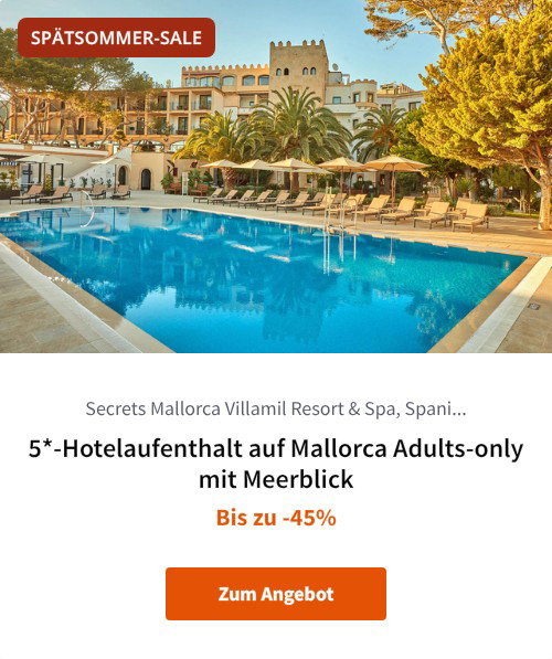 5*-Hotelaufenthalt auf Mallorca Adults-only mit Meerblick