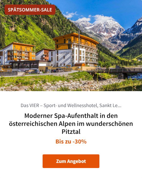 Moderner Spa-Aufenthalt in den österreichischen Alpen im wunderschönen Pitztal