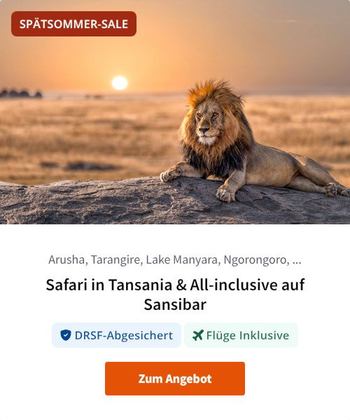 Safari in Tansania &amp; All-inclusive auf Sansibar