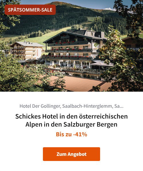 Schickes Hotel in den österreichischen Alpen in den Salzburger Bergen