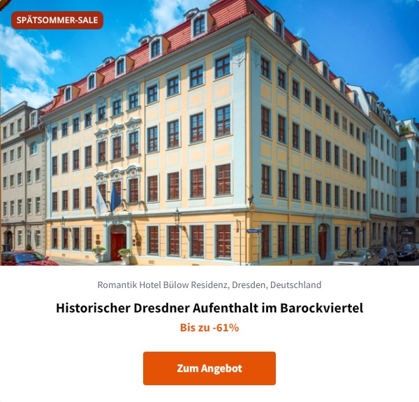 Historischer Dresdner Aufenthalt im Barockviertel