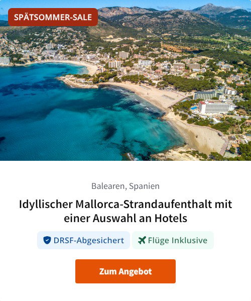 Idyllischer Mallorca-Strandaufenthalt mit einer Auswahl an Hotels