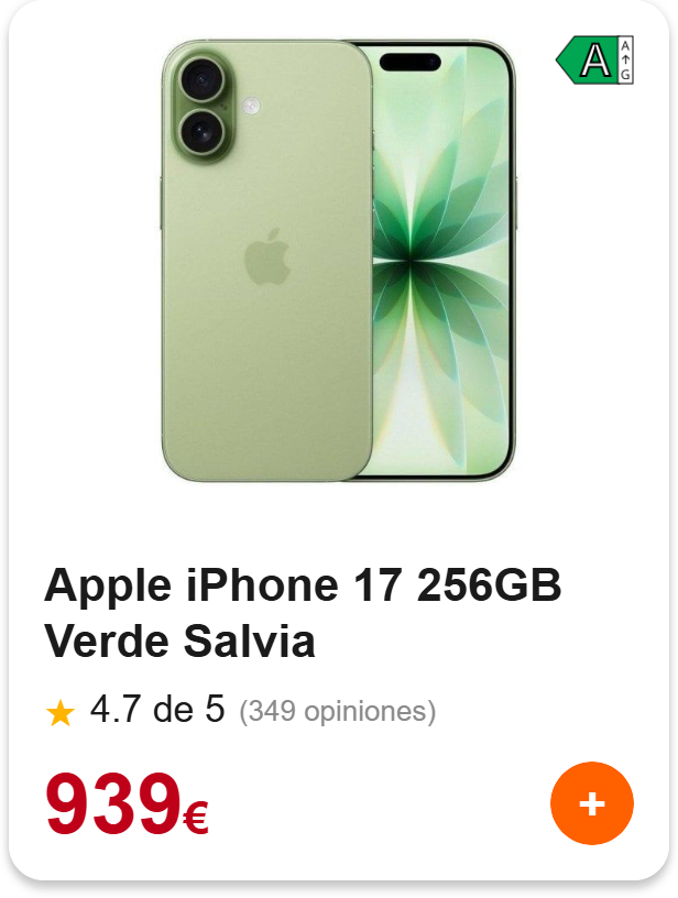 Apple iPhone 17 256 GB Verde Salvia