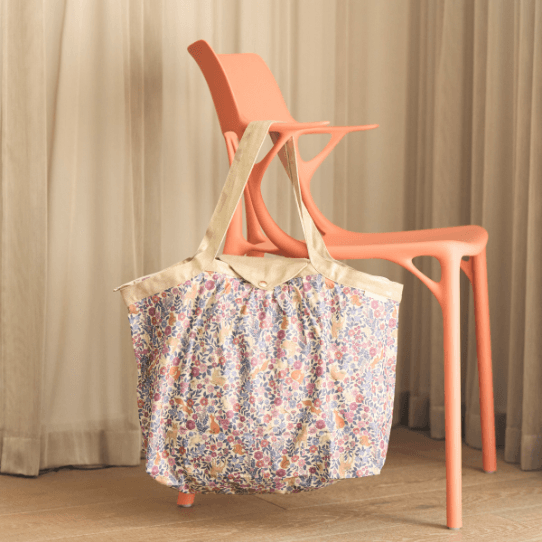 Sac cabas moyen - Comptine enchantée rose PPMC