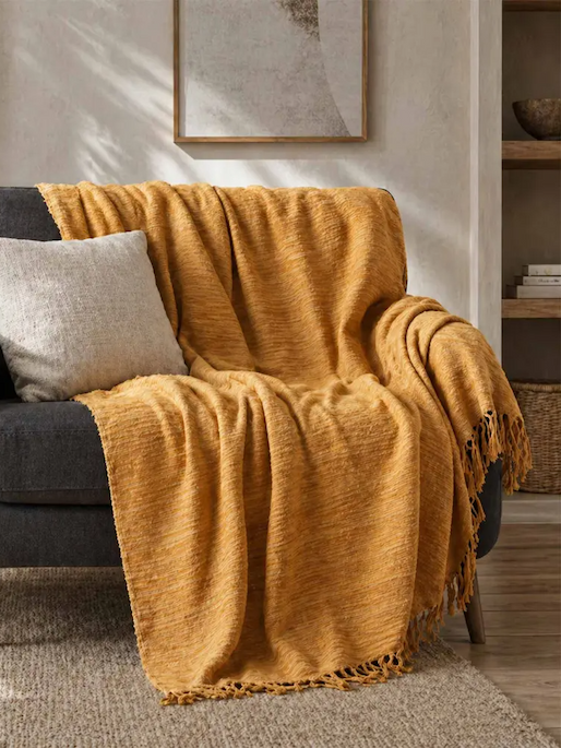 Bed Sofa Throw Cotton Chenille Tie Dye