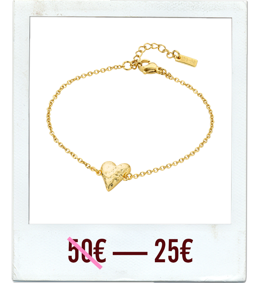 BRACELET - HAMMERED HEART
