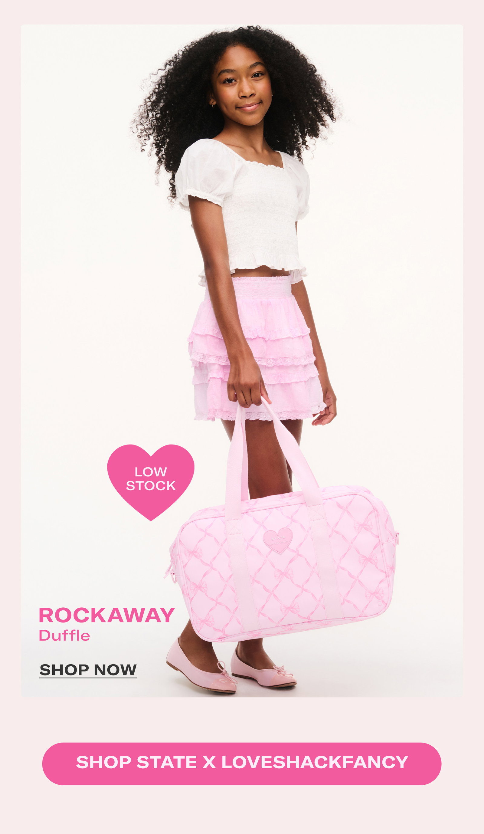 Shop Rockaway Duffle Pink Peppermint