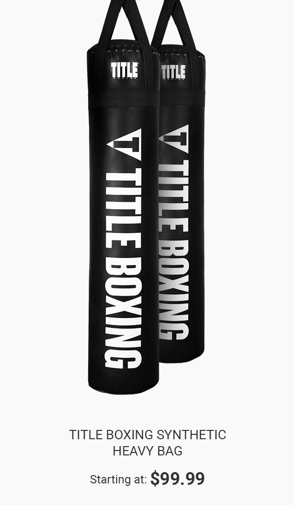 SHOP TITLE BOXING SYNTHETIC HEAVY BAG