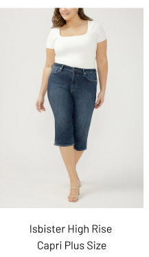 Isbister High Rise Capri Plus Size
