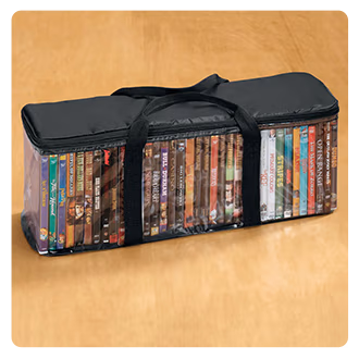 341442 DVD Storage Case with 2 Dividers