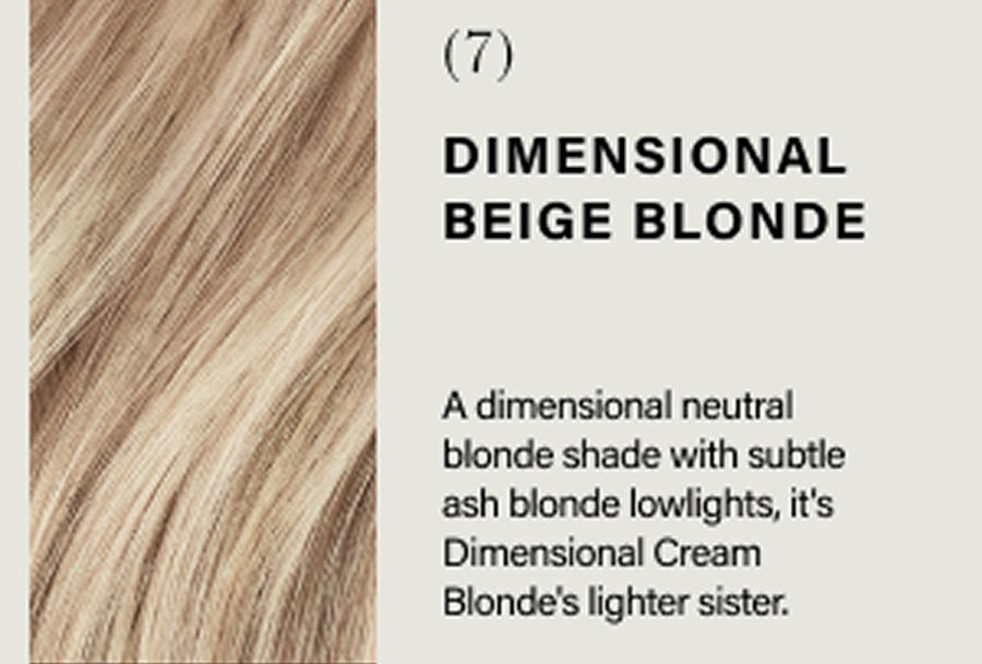 Dimensional beige blonde 