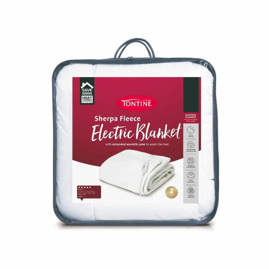 Image of Soft & Cosy Sherpa Fleece Electric Blanket