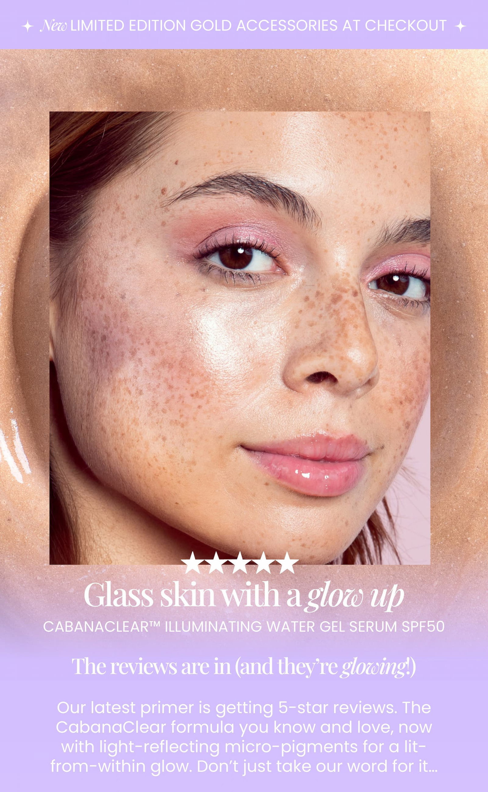 Glass skin with a glow up