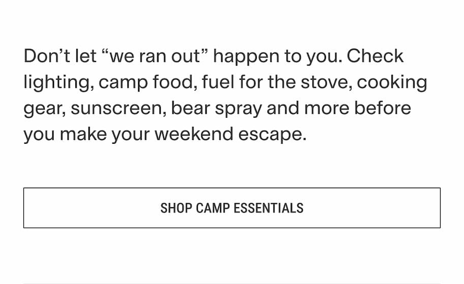 Camp essentials