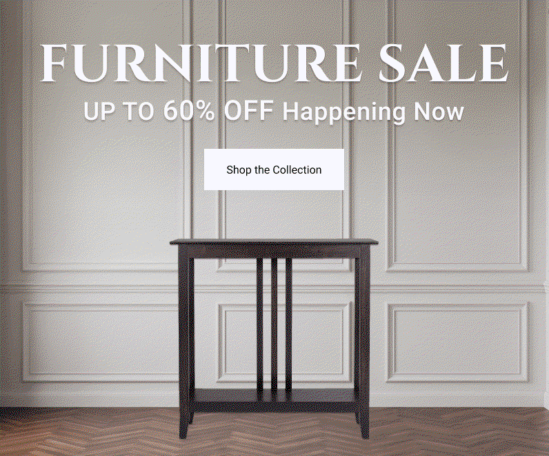 Furniture up to 60% off