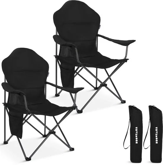 Image of TRVLMORE Campingstoelen XXL - Opvouwbaar - 2-Pack