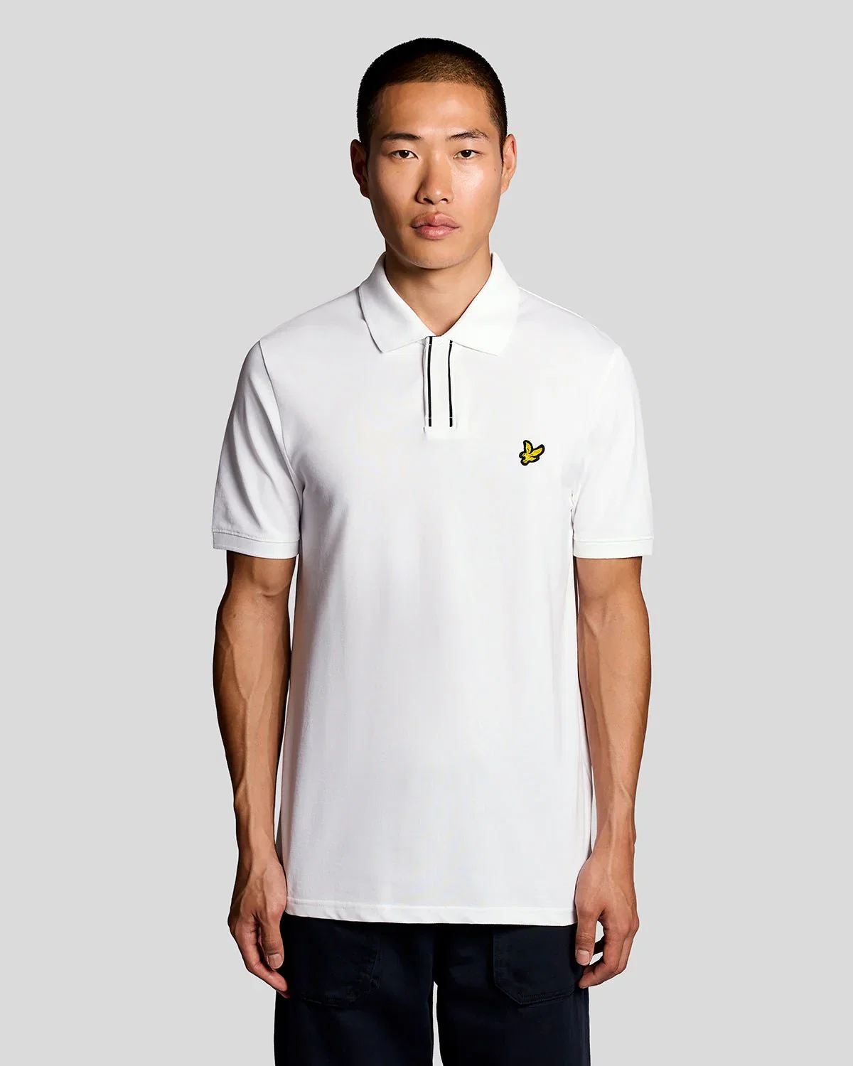 Image of Placket Tipped Polo Shirt