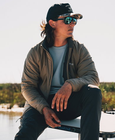Collage of fall looks on men and women outdoors.