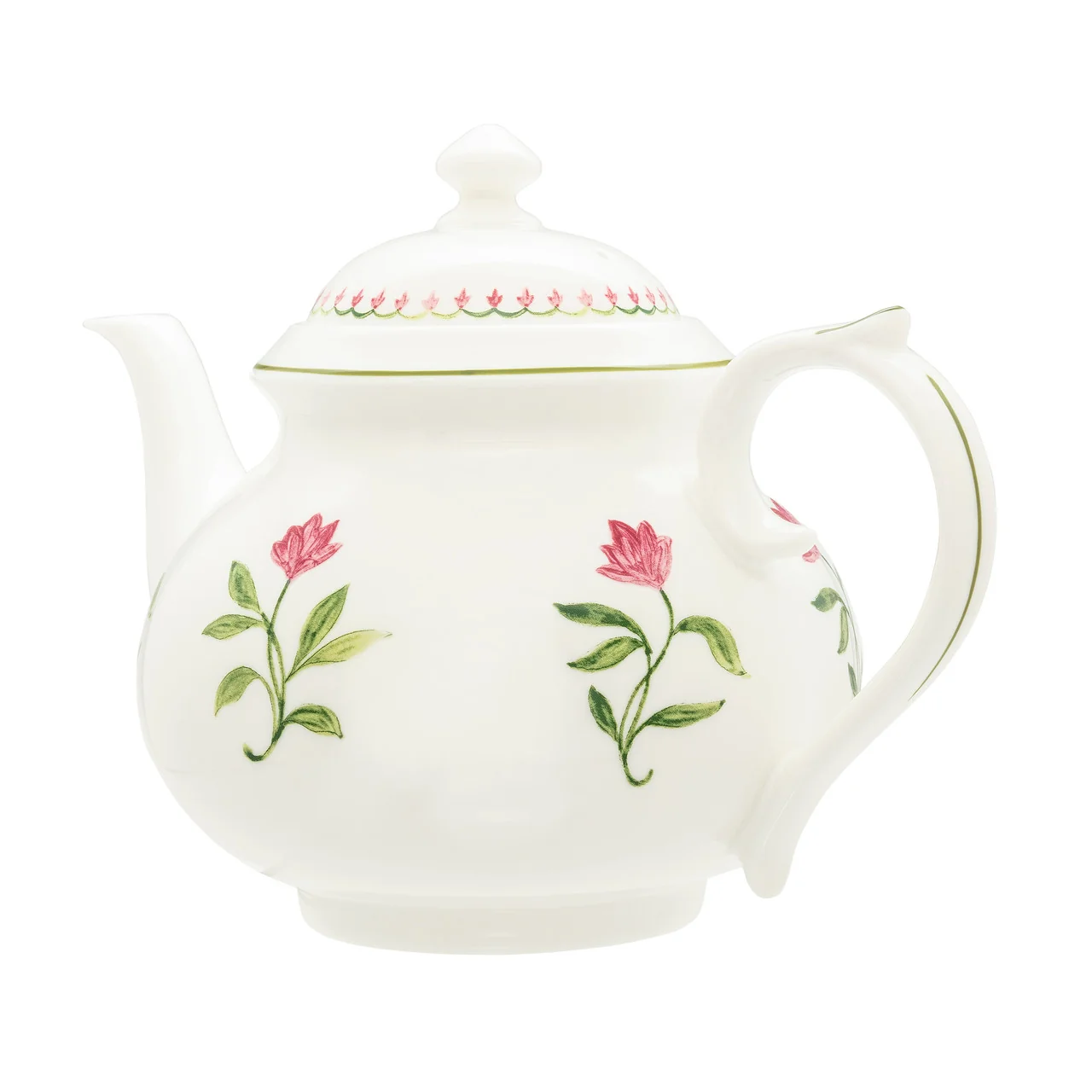Image of Marguerite Pink Teapot by Nina Campbell