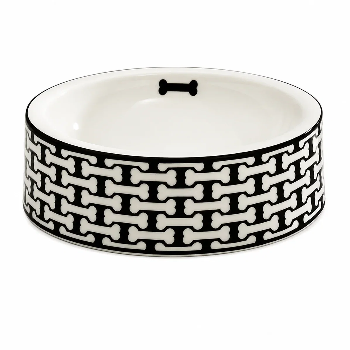 Image of Bone Trellis Black Large Bowl