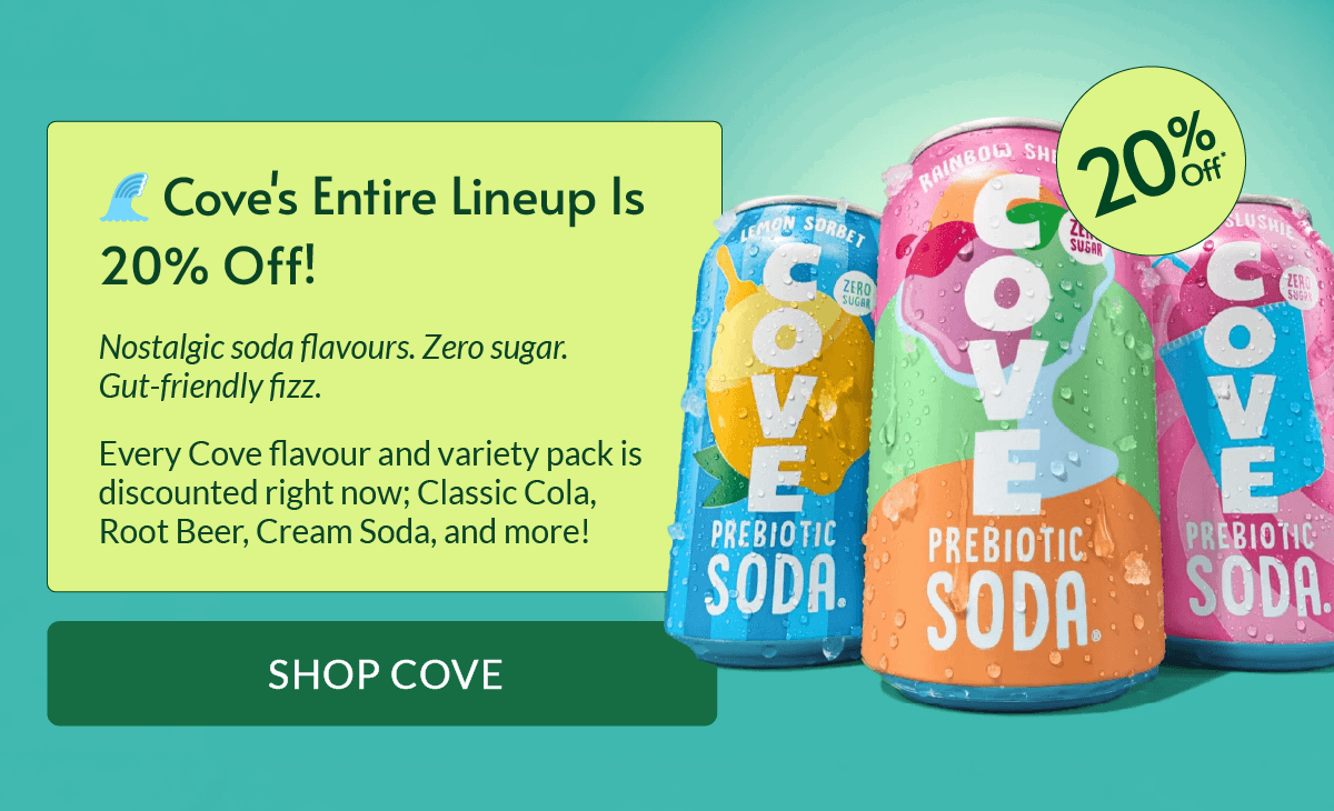 SALES BANNER / COVE DRINKS 20% OFF