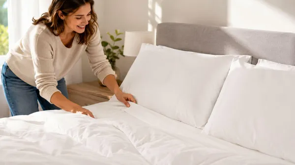 Ces taies d'oreiller en satin de coton à 30% de réduction