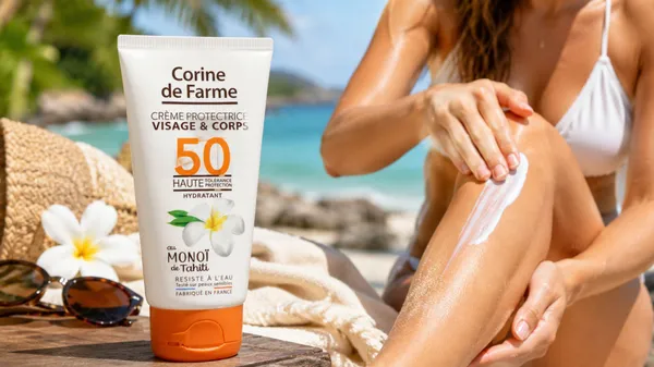 Crème solaire SPF50 fabriquée en France à moins de 7€