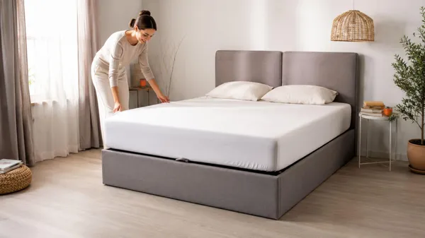Gagner de la place: ce lit coffre malin passe à -30%